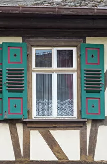 Images Dated 5th August 2015: Germany, Rhineland Palatinate, Oberwesel, Traditional Timber-framed building