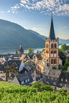 Images Dated 5th August 2015: Germany, Rhineland Palatinate, River Rhine, Bacharach, Church of Saint Peter (Sankt