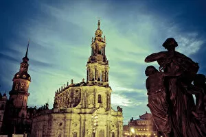 Images Dated 8th August 2011: Germany, Saxony, Dresden, Old Town, Hofkirche