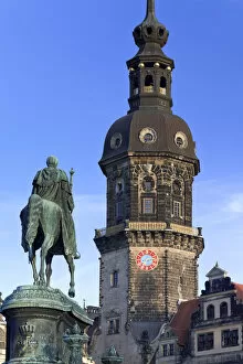 Images Dated 17th August 2011: Germany, Saxony, Dresden, Old town and Theateplatz square