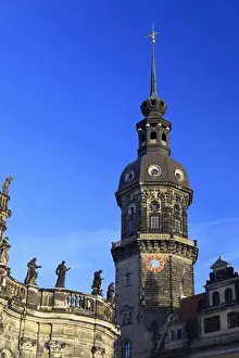 Theaterplatz Prints: Germany, Saxony, Dresden, Old town and Theateplatz square