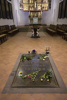 Germany, Saxony, Leipzig, Thomaskirche church, burial place of J.S. Bach Germany, Saxony, Leipzig, Thomaskirche church, burial place of J.S. Bach