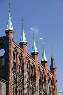 Lubeck Prints: Germany, Schleswig-Holstein, Lubeck, Town Hall