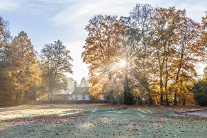Golden Gallery: Germany`s oldest golf club in the spa gardens of Bad Homburg vor der Hoehe, Taunus, Hesse, Germany