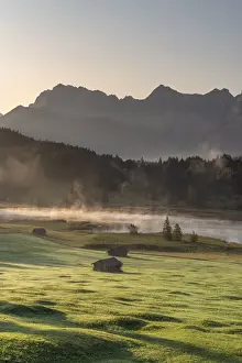 Karwendel Prints: Gerold Lake, KrAon, Garmisch-Partenkirchen district, Upper Bavaria, Bavaria, Germany