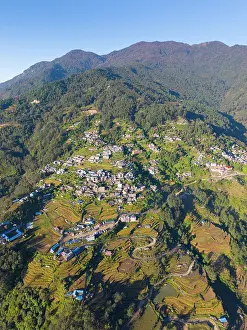 Gandaki Province Prints: Ghandruk village, Annapurna Region, Gandaki Province, Nepal