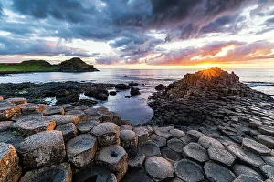 The Giants Causeway, County Antrim, Ulster region, Northern Ireland, United Kingdom