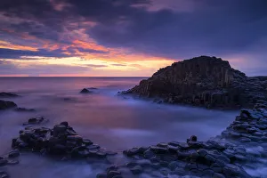 Giants Causeway at Sunset, Co. Antrim, Northern Ireland