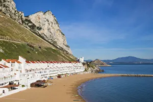 Images Dated 14th January 2019: Gibraltar, Sandy Bay and Rock of Gibraltar