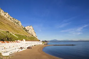 Images Dated 14th January 2019: Gibraltar, Sandy Bay and Rock of Gibraltar