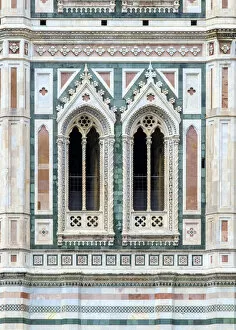 Giottos Campanile (detail) at Florence Cathedral (Duomo di Firenze)