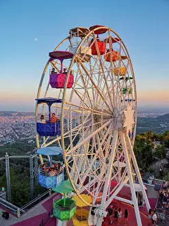 Big Wheel Prints: Giradabo Ferris Wheel at sunset
