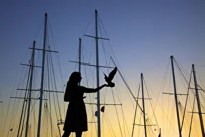 Girl with Doves Statue, Marmaris, Datcha Peninsula, Turkey