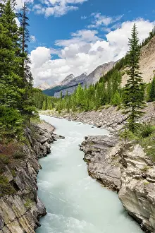 Banff Prints: Glacial waters in Mistaya Canyon, Banff National Park, Alberta, Canada