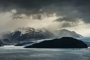 Grey Glacier Prints: Glacier Grey in dramatic weather, Torres del Paine National Park, Magallanes Region