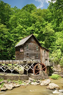 Grist Mill Prints: Glade Creek Grist Mill, Babcock State Park, West Virginia, USA
