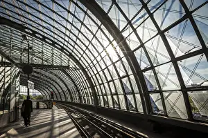 Central Station Prints: Glass dome of Berlin Central Station, Berlin, Germany