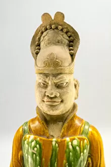 Images Dated 14th November 2014: Glazed pottery figurine (Tang dynasty AD618-907), Shanghai Museum, Peoples Square