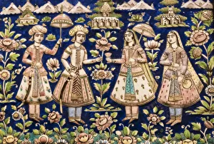 Artistic Gallery: Detail of a glazed vessel, 18th century, Tabriz. Azerbaijan State Museum of Art, Baku
