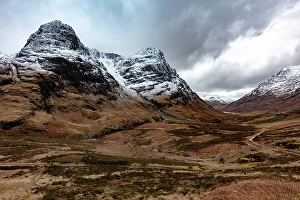 Glencoe Prints: Glencoe in winter, Highland, Scotland