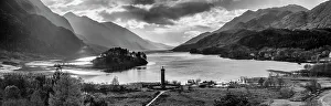 Backlight Prints: Glenfinnan Monument on Loch Sheil, Highland Region, Scotland
