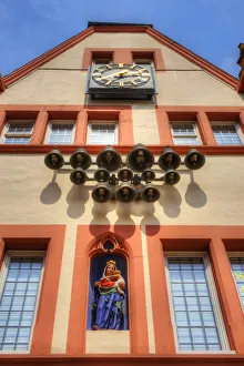 Market Square Prints: Glockenspiel at Steipe at Hauptmarkt, Trier, Rhineland-Palatinate, Germany