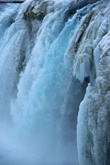 Godafoss Prints: Godafoss waterfall in December, Iceland