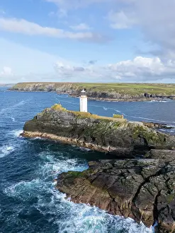 Godrevy Prints: Godrevy Lighthouse, Cornwall, England, UK