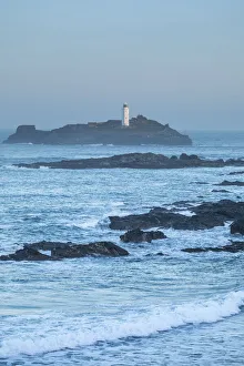 Godrevy lighthouse, North Cornwall Coast, Cornwall, England, UK Godrevy lighthouse, North Cornwall Coast, Cornwall, England, UK