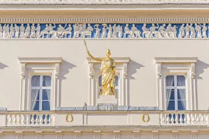 Portico Prints: Gold Athena statue, The Athenaeum Club, London, England