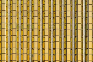 Images Dated 11th November 2021: Gold tinted windows on building by Dubai Creek, Dubai, United Arab Emirates