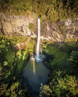 Aerial Shot Gallery: Golden Bridal Veil Falls, Makomako, North Island, New Zealand, Oceania
