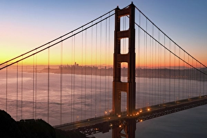 Battery Spencer Prints: Golden Gate Bridge at dawn, from Battery Spencer, San Francisco, California, USA