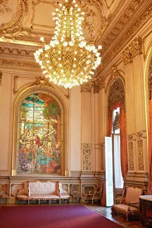 Opera House Gallery: The 'Golden Room' of the 'Teatro Colon' Opera House, San Nicolas, Buenos Aires, Argentina