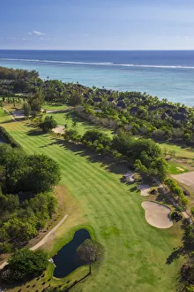 Golf course at Beachcomber Paradis Hotel, Le Morne Brabant Peninsula, Black River