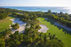 Golf course at Beachcomber Paradis Hotel, Le Morne Brabant Peninsula, Black River