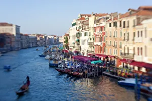 Gondolas on Grand Canal, Venice, Italy