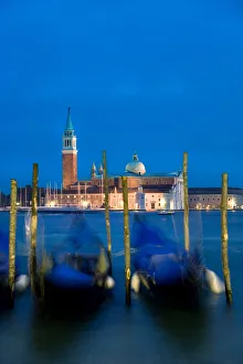 Gondola Prints: Gondolas & San Giorgio Maggiore, Venice, Veneto, Italy