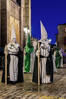Catholicism Prints: Good Friday procession during the Holy Week (Semana Santa), Avila, Castile and Leon, Spain
