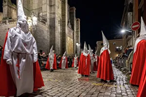 Catholicism Prints: Good Friday procession during the Holy Week (Semana Santa), Avila, Castile and Leon, Spain