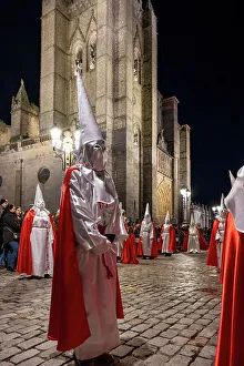 Catholicism Prints: Good Friday procession during the Holy Week (Semana Santa), Avila, Castile and Leon, Spain
