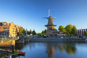 Noord Holland Prints: De Gooyer windmil, Amsterdam, Noord Holland, Netherlands