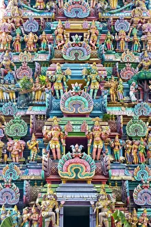 Kuala Lumpur Prints: The Gopuram (entrance tower), Sri Kandaswamy Temple, Brickfields, Kuala Lumpur, Malaysia