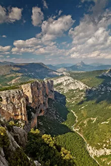 Images Dated 3rd September 2015: Gorges of Verdon, Provence, France. A panoramic view of canyon
