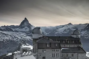 Gornergrat Prints: Gornergrat Kulm Hotel & Matterhorn, Zermatt, Valais, Switzerland