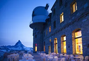 Images Dated 4th July 2013: Gornergrat Kulm Hotel & Matterhorn, Zermatt, Valais, Switzerland