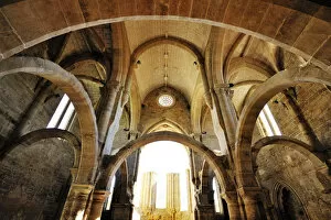 Images Dated 24th May 2011: Gothic interior of the Santa Clara a Velha monastery. Coimbra, Portugal