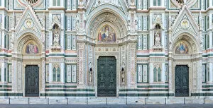 Images Dated 30th August 2019: Gothic Revival facade of Florence Cathedral (Duomo di Firenze)