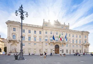 Architectures Prints: Governement palace of Trieste, Province of Trieste, Friuli-Venezia-Giulia, Italy