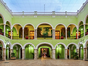 Government Prints: Government Palace of the State of Yucatan, Plaza Grande, Merida, Yucatan State, Mexico